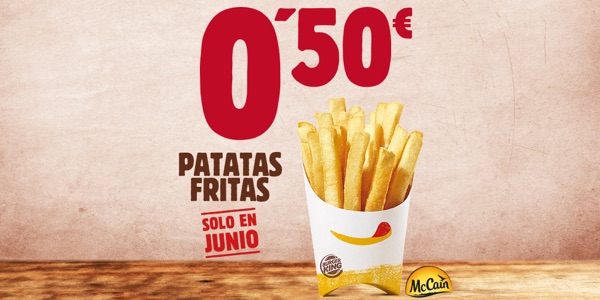patatas fritas Burger King oferta