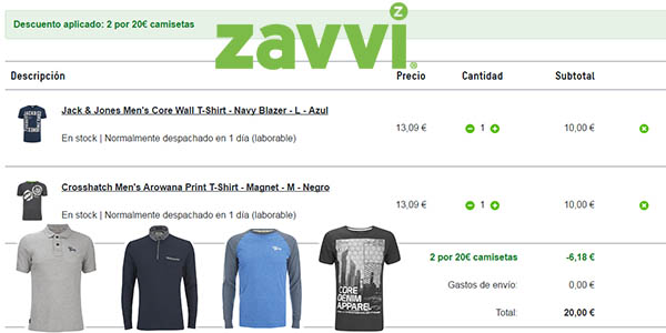 zavvi jack & jones tokyo Laundry crosshatch camisetas casual