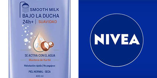 Pack 3x Loción corporal Nivea bajo la ducha Smooth Milk de 400 ml