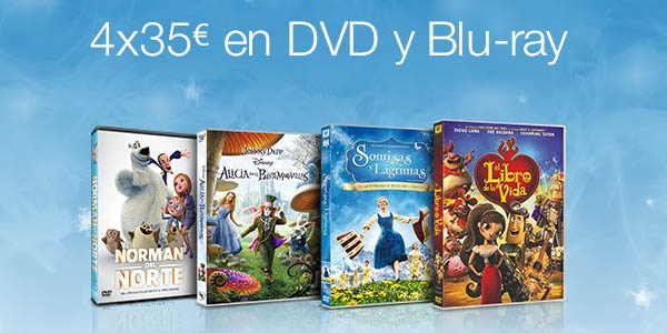 4x35€ en DVD y Blu-ray