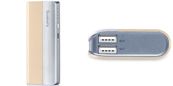 Batería externa Lumsing con 2 USB