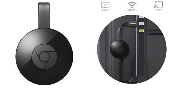 Chromecast 2 en color negro