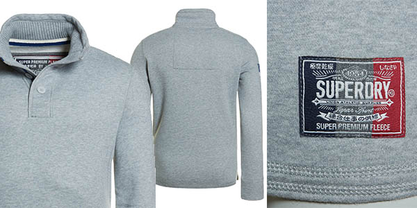 sudadera casual superdry challenger henley