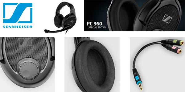 Auriculares Sennheiser cómodos para jugar con micrófono a buen precio en Amazon 