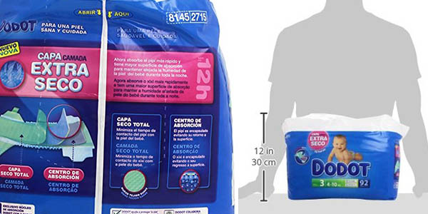 pañales dodot 12 horas seco
