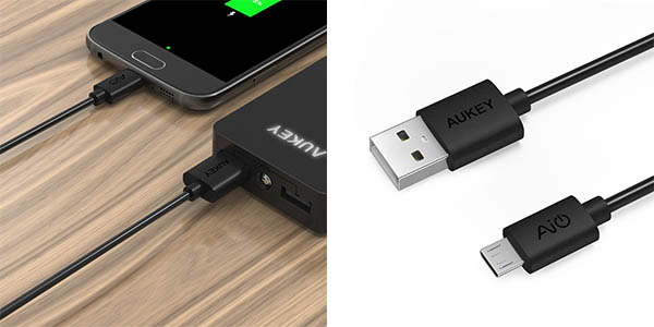 Pack cables Aukey con cupÃ³n descuento