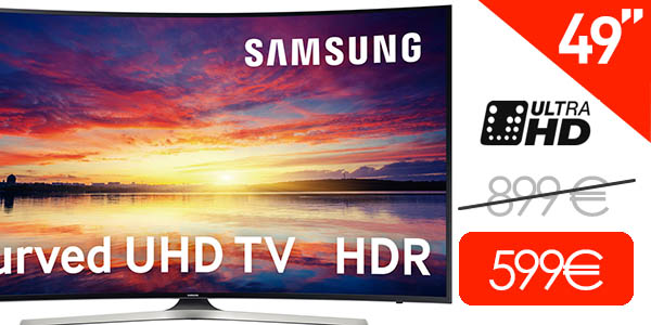 Smart TV Samsung UE49KU6100 UHD 4K Curvo