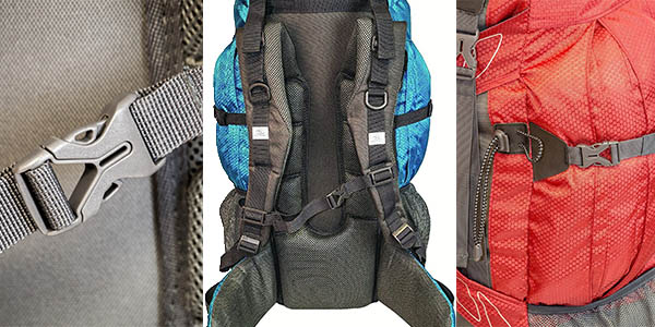 mochila para excursiones y travesias ligera varios compartimentos
