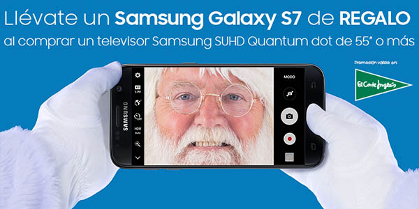 Promoción Samsung Galaxy S7 de regalo con TV SUHD