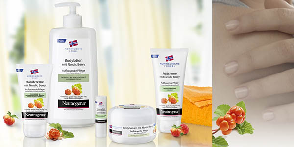pack 3 cremas neutrogena bayas nórdicas agradable aroma efecto instantáneo