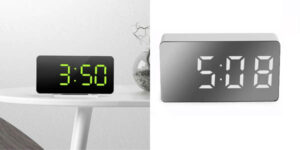 Reloj digital LED con despertador en varios modelos