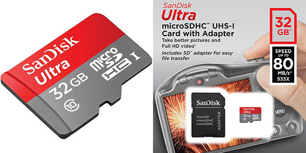 MicroSD Sandisk 32 GB barata