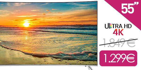 Smart TV LED Curvo 55” SUHD Samsung UE55KS7500 4K HDR