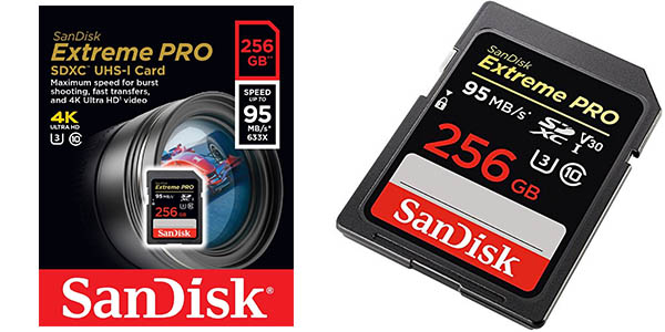 Tarjeta de memoria SanDisk Extreme PRO SDXC de 256 GB