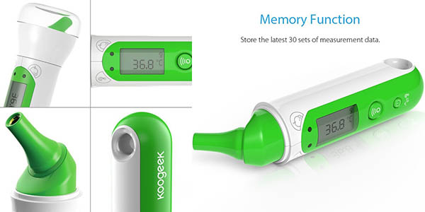 termómetro Koogeek precisión digital App móvil fácil rápido utilizar