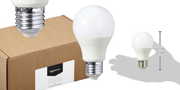 bombillas casco gordo LED 14W AmazonBasics precio brutal