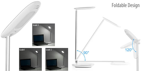 lámpara diseño minimalista 3 niveles intensidad Avantek