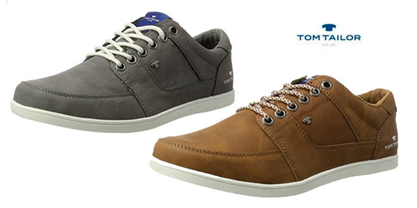Zapatos de sport Tom Tailor para hombre en marrón o gris chollo