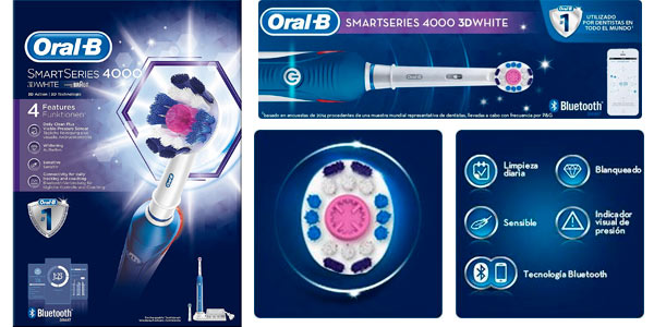 Cepillo de dientes Oral-B Smart Series Bluetooth 3D White con descuento en Amazon