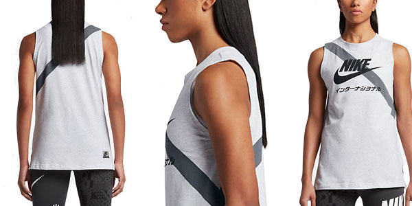 Camiseta de tirantes para mujer Nike International barata en Nike Store