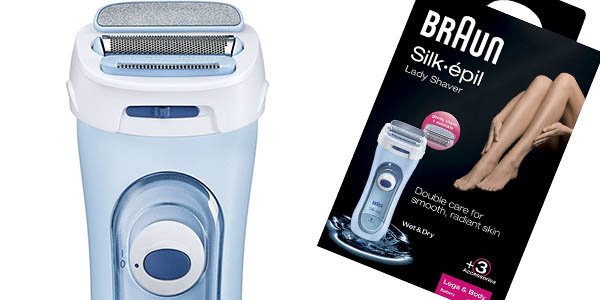 afeitadora eléctrica Braun Silk-épil 5160 con 3 cabezales