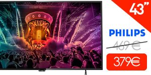 Smart TV Philips 43PUH6101/88 UHD 4K de 43''