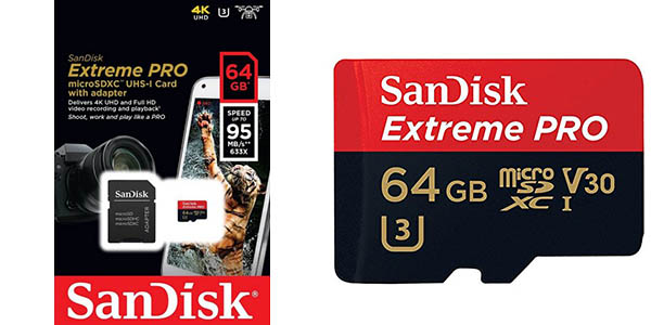 Tarjeta microSDXC SanDisk Extreme PRO de 64 GB