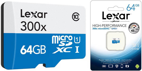 Tarjeta microSDXC Lexar High-Performance 64GB barata