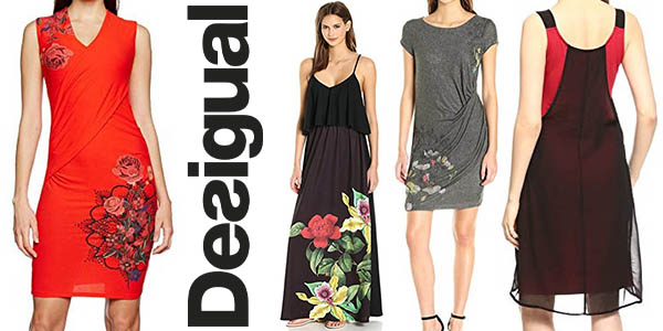 Selección vestidos Desigual mujer rebajados en Amazon Moda junio 2017