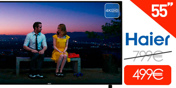 Smart TV LED Haier B9300U de 55" UHD 4K