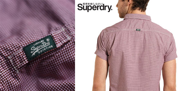 Camisa Laundered Summer Hounds Burgundy de Superdry barata en eBay