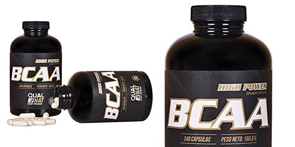 Suplemento BCAA de aminoácidos ramificados para entrenamiento y ejercicio físico 240 cápsulas muy barato