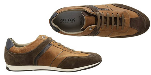 zapatillas Geox U Clemet B diseño en ante y con suela Respira cómoda