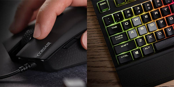 Pack teclado y ratón gaming Corsair