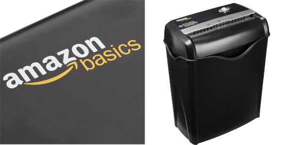 Destructora de papel, cd/dvd y tarjetas de crédito AmazonBasics chollo en Amazon