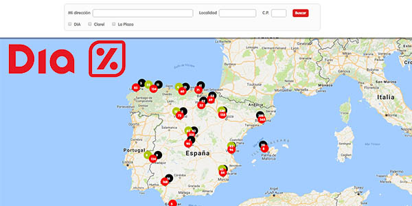 localizador de tiendas DIA en España
