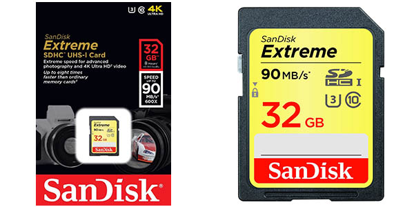 Tarjeta SDHC SanDisk Extreme UHS-I 32GB