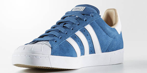 zapatillas Adidas Superstar Vulc ADV azul gris chollo