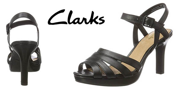Clarks Mayra Poppy sandalias de tacón para mujer baratas