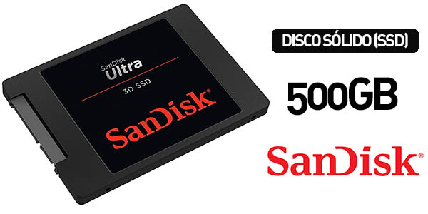 Disco SanDisk Ultra SSD 3D de 500 GB
