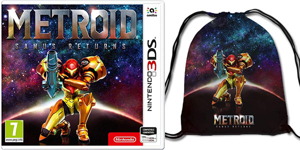 Videojuego Metroid Samus Returns para Nintendo 3DS con petate de regalo