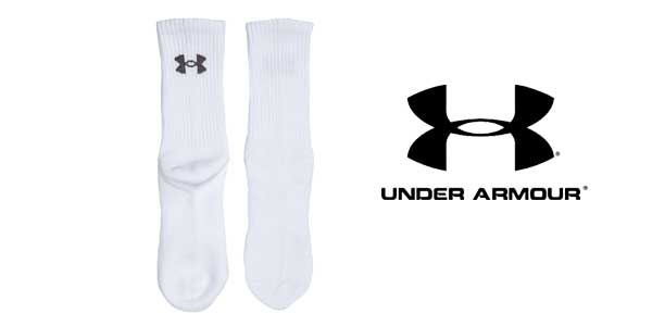 Pack 6 unidades Calcetines Under Armour Ua Charged Cotton 2.0 Crew baratos en Amazon