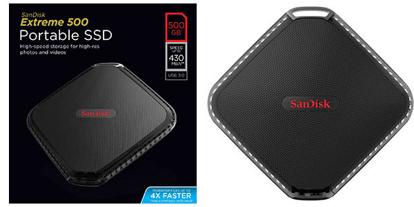 Disco SSD portátil SanDisk Extreme 500 de 500 GB