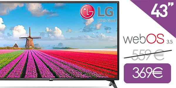 Smart TV LG 43LJ614V de 43'' con webOS 3.5