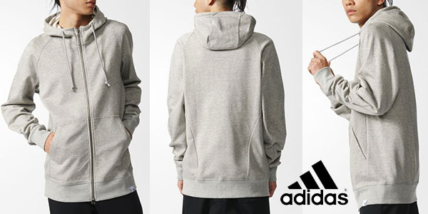 Sudadera con capucha Adidas Originals X by O de color gris barata