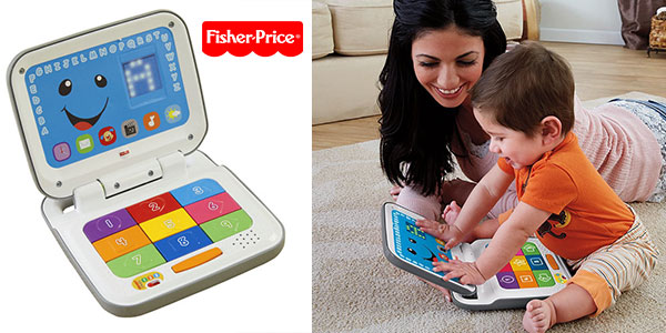 Ordenador portátil interactivo Mi primer ordenador Fisher-Price de Mattel para bebés barato