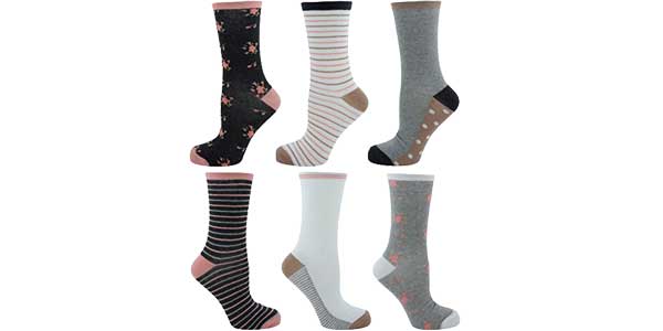 Pack de 6 calcetines Tom Franks para mujer baratos en Amazon 