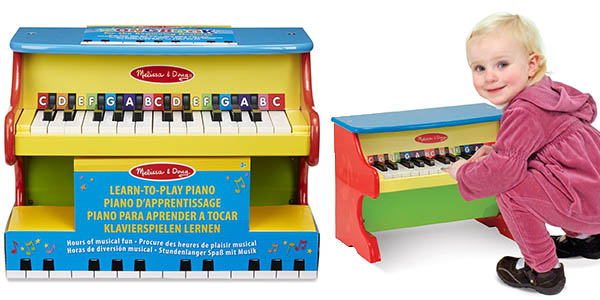 piano Melissa & Doug con teclas de colores y gran relación calidad-precio