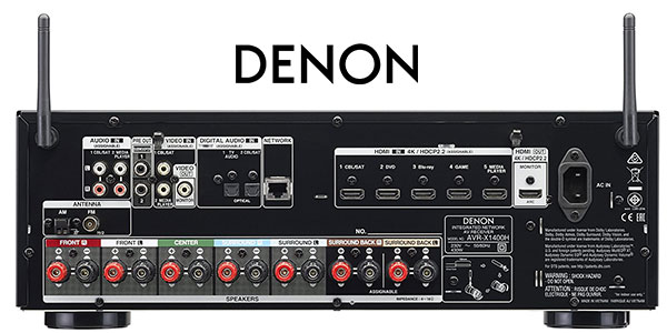 Receptor AV Denon AVR-X1400H Dolby multiroom al mejor precio