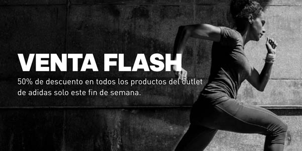 Adidas outlet descuento venta flash 50%